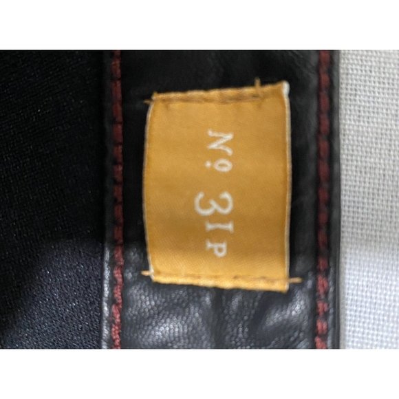 Anthropolgie Pilcro The Stet slim ankle 5 Pocket Pants Faux Leather Size 31p - Picture 6 of 10